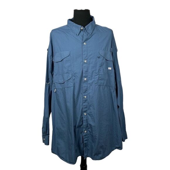 Columbia PFG Fishing Button Front Shirt - Men’s 4XT - Picture 1 of 9